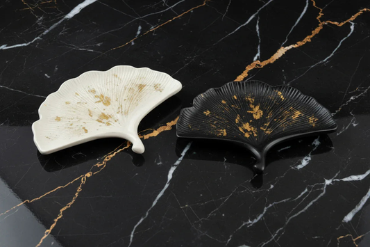Tavă ceramică frunză ginkgo - Claren Candles
