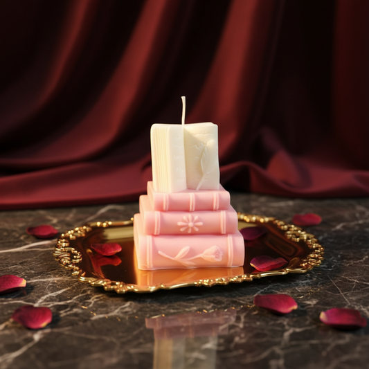 Moody Luxury Book Candle